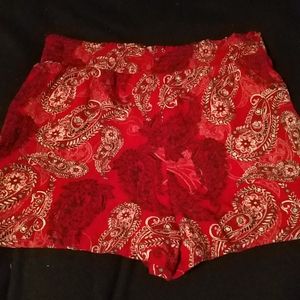 Women's flowered skort